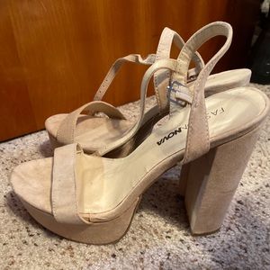 Fashion Nova Nude Wedges